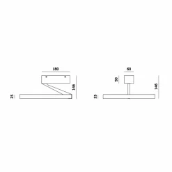 Molto Luce plafonnier LED Melli SDI, noir, aluminium, Ø 33 cm| Plafonniers Led|Plafonniers