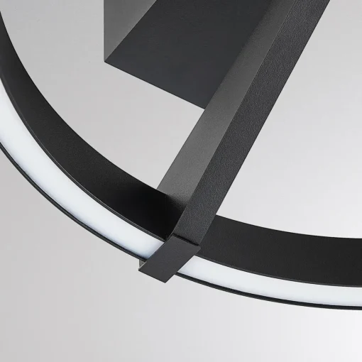 Molto Luce plafonnier LED Melli SDI, noir, aluminium, Ø 33 cm| Plafonniers Led|Plafonniers