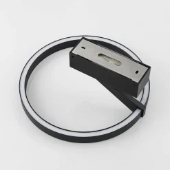 Molto Luce plafonnier LED Melli SDI, noir, aluminium, Ø 33 cm| Plafonniers Led|Plafonniers