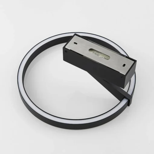 Molto Luce plafonnier LED Melli SDI, noir, aluminium, Ø 33 cm| Plafonniers Led|Plafonniers