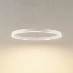 Molto Luce suspension LED Perfora, blanc, Ø 60 cm, aluminium| Suspensions Led|Suspensions