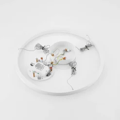 Molto Luce suspension LED Perfora, blanc, Ø 60 cm, aluminium| Suspensions Led|Suspensions