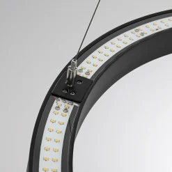 Molto Luce Suspension LED Perfora Pro, noir, Ø 90,5 cm| Suspensions Led|Suspensions