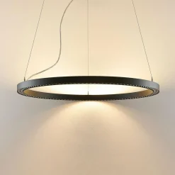 Molto Luce Suspension LED Perfora Pro, noir, Ø 90,5 cm| Suspensions Led|Suspensions