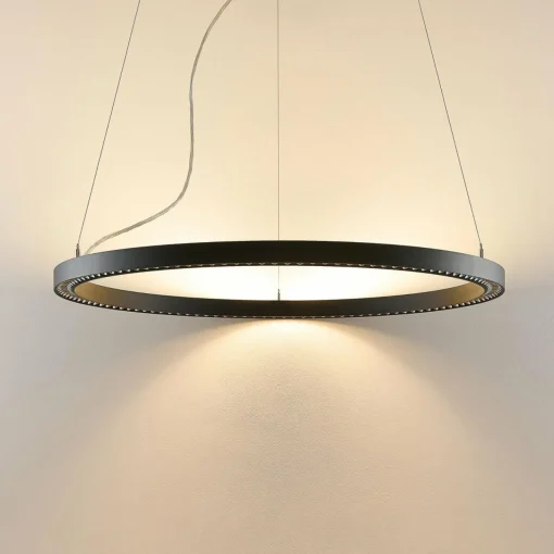 Molto Luce Suspension LED Perfora Pro, noir, Ø 90,5 cm| Suspensions Led|Suspensions