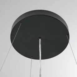 Molto Luce Suspension LED Perfora Pro, noir, Ø 90,5 cm| Suspensions Led|Suspensions