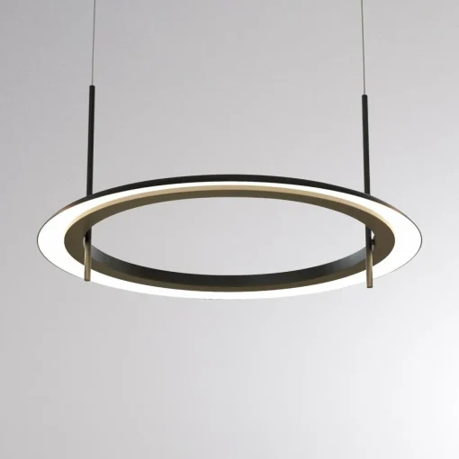 Molto Luce Suspension LED Vuto PD, noir, Ø 60 cm, aluminium| Suspensions Led|Suspensions