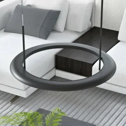 Molto Luce Suspension LED Vuto PD, noir, Ø 60 cm, aluminium| Suspensions Led|Suspensions