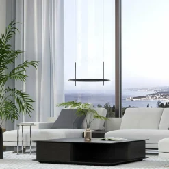 Molto Luce Suspension LED Vuto PD, noir, Ø 60 cm, aluminium| Suspensions Led|Suspensions