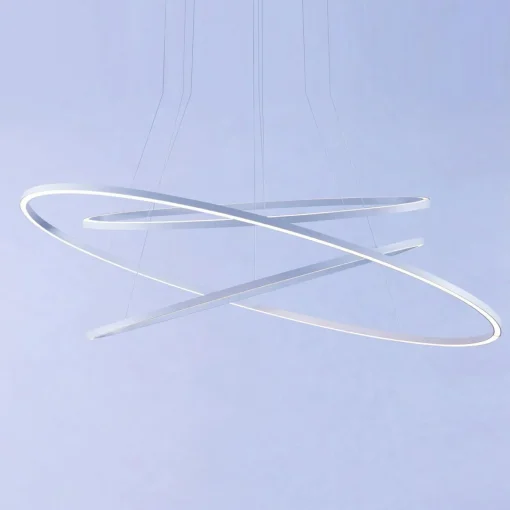 NEMO Ellisse Triple suspension 2 700 K aluminium| Suspensions Led|Suspensions