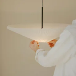 New Works suspension LED Nebra, Ø 70 cm, blanc, adaptable| Suspensions Led|Suspensions