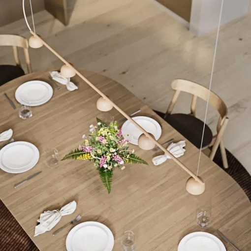 Northern Blush suspension LED, à 5 lampes, beige| Suspensions Led|Suspensions