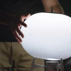 OLEV Antartic lampe à poser designer, opale/titane| Lampes À Poser Led|Lampes À Poser Et Lampes De Table