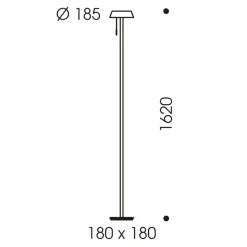 Oligo Glance lampadaire LED gris mat| Lampadaires Led|Lampadaires