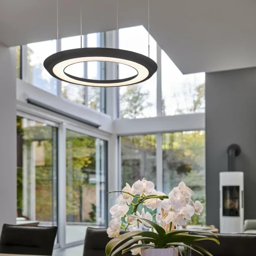 Oligo Yano suspension LED up/down, CCT, noire| Suspensions Led|Suspensions