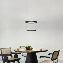 Oligo Yano suspension LED up/down, CCT, noire| Suspensions Led|Suspensions
