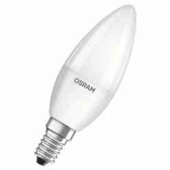 OSRAM 4 bougies LED E14 Base rétro 4,9W, 4 000 K| Ampoules Led E14|Ampoules Led