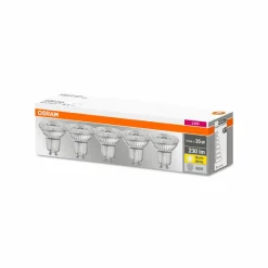 OSRAM 5 réflecteurs LED GU10 2,6W 2 700K 230lm 36°| Ampoules Led Gu10|Ampoules Led