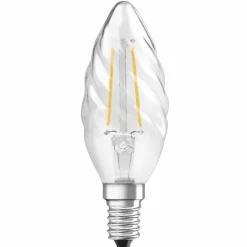 OSRAM ampoule bougie LED E14 2,5 W 827 torsadée| Ampoules Filament|Ampoules Filament