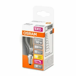 OSRAM Ampoule goutte LED E14 5,9W Superstar 827| Lampes Led À Intensité Variable|Ampoules Led