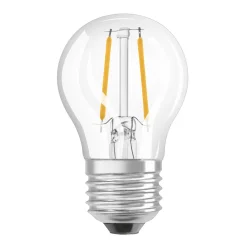 OSRAM ampoule goutte LED E27 2,5W 827 transparente| Ampoules Filament|Ampoules Filament