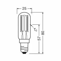 OSRAM ampoule LED à filament Special T E14 6,5W 827 clair| Lampes Led À Intensité Variable|Ampoules Led