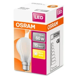 OSRAM ampoule LED B22d Classic A 6,5W 2 700 K mate| Ampoules Led|Ampoules Led