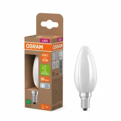 OSRAM ampoule LED bougie mat E14 1,2W 4000K 255lm| Ampoules Led|Ampoules Led
