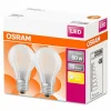 OSRAM ampoule LED E27 6,5 W blanc chaud x2| Ampoules Led E27|Ampoules Led