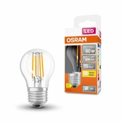 OSRAM ampoule LED E27 5,5W Classic P 2 700K claire| Ampoules Filament|Ampoules Filament