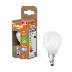 OSRAM Ampoule LED goutte mat E14 2,2W 4000K 470lm| Ampoules Led|Ampoules Led