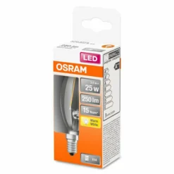 OSRAM Classic B ampoule LED E14 2,5W 2 700K claire| Ampoules Filament|Ampoules Filament