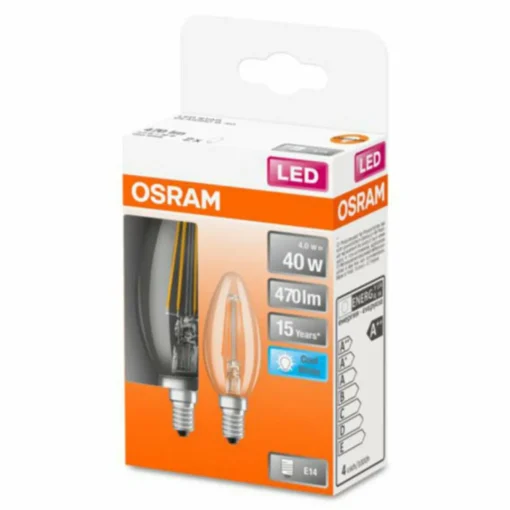 OSRAM Classic B LED E14 4 W 4 000 K claire x2| Ampoules Filament|Ampoules Filament