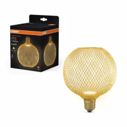 OSRAM Decor LED Flat Globe E27 3,5W or 2.700K métal| Ampoules Led|Ampoules Led