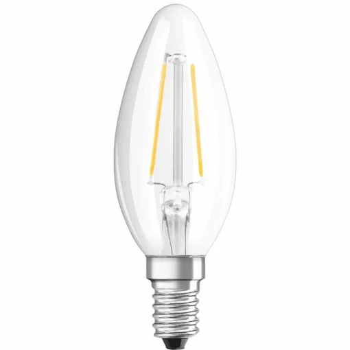 OSRAM flamme LED E14 1,5W 827 retrofit transparent| Ampoules Filament|Ampoules Filament