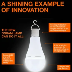 OSRAM LED ampoule à incandescence E27 8W mat 4000K accu éclairage de| Ampoules Led|Ampoules Led