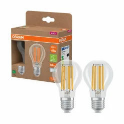 OSRAM LED ampoule à incandescence E27 7,2W filament 4.000K 1521lm pack de 2| Ampoules Filament|Ampoules Filament