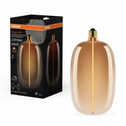 OSRAM LED Big Elipse Oval E27 4,8W 818 Filament brun à intensité variable| Lampes Led À Intensité Variable|Ampoules Led