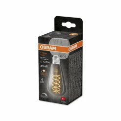 OSRAM LED Vintage 1906 Edison, gris, E27, 7,8 W, 818, intensité variable.| Lampes Led À Intensité Variable|Ampoules Led