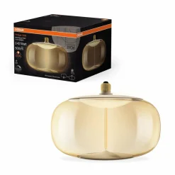 OSRAM LED Vintage Big Elipse E27 12W 818 Filament ambre à intensité variable| Lampes Led À Intensité Variable|Ampoules Led