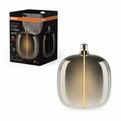 OSRAM LED Vintage Big Oval E27 4,8W 818 Filament smoke à intensité variable| Lampes Led À Intensité Variable|Ampoules Led
