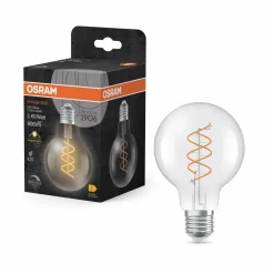 OSRAM LED Vintage G80 E27 7,2W 927 Spirale filament clair à intensité| Lampes Led À Intensité Variable|Ampoules Led