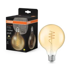 OSRAM LED Vintage G95 E27 3,4W 827 Spirale filament or| Ampoules Led|Ampoules Led
