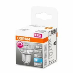 OSRAM Réflecteur LED en verre GU10 7W 940 36° à intensité variable| Lampes Led À Intensité Variable|Ampoules Led