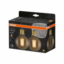 OSRAM Vintage 1906 globe LED E27 6,5 W dimmable x2| Lampes Led À Intensité Variable|Ampoules Led