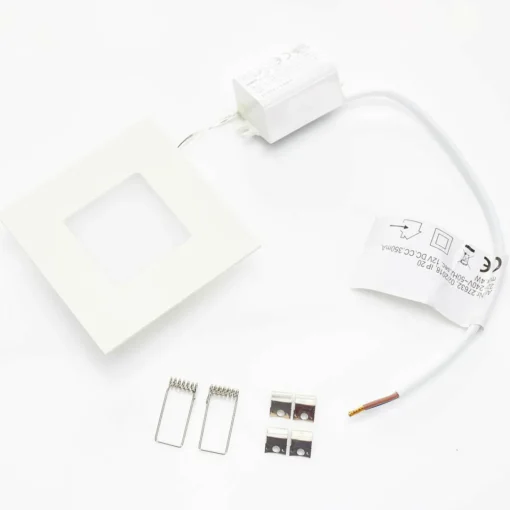 Heitronic Panneau LED Klaus blanc pr boîtiers d'encastrement| Spots Encastrés Led|Luminaires Led D'Intérieur