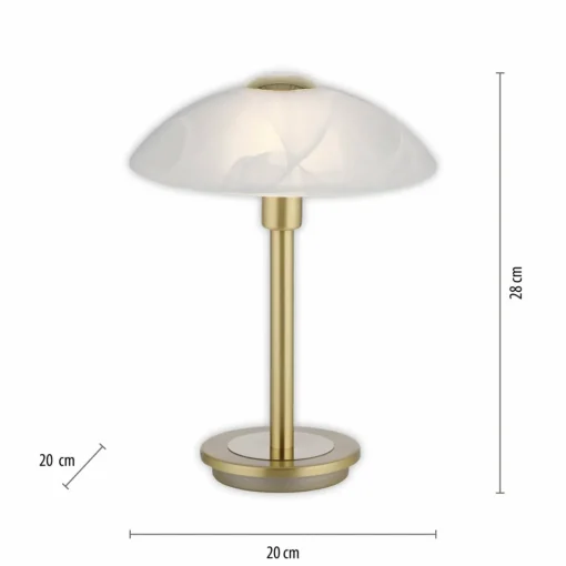 Paul Neuhaus Enova lampe à poser, laiton mat| Lampes À Poser Led|Lampes À Poser Et Lampes De Table
