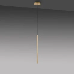 Paul Neuhaus Flute Suspension LED à 1 lampe en laiton| Suspensions Led|Suspensions
