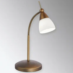 Paul Neuhaus lampe à poser Pino, laiton vieilli, 45 cm, intensité variable| Lampes À Poser Led|Lampes À Poser Et Lampes De Table