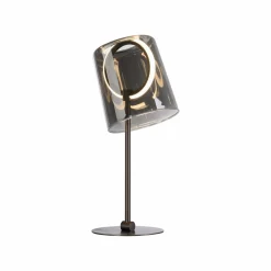 Paul Neuhaus lampe à table LED Zula, gris fumé, hauteur 42 cm| Lampes À Poser Led|Lampes À Poser Et Lampes De Table